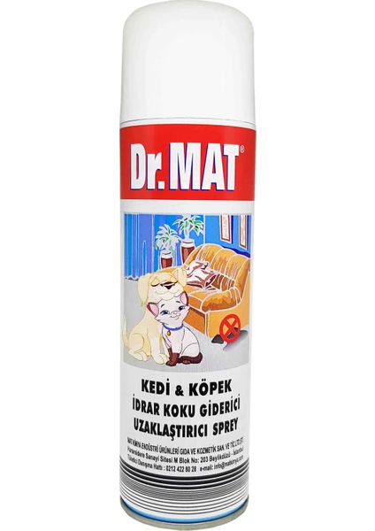 Dr. Mat Kedi ve Köpek İdrar Koku Giderici Sprey 500 ml