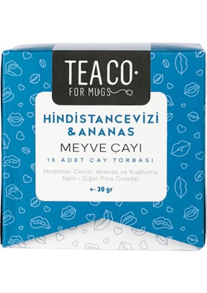 Tea Co Read My Lıps - 15'li Çay Poşeti Kutusu