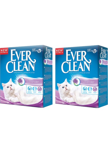 Lavander Topaklaşan Kedi Kumu 10 Lt x 2 Adet