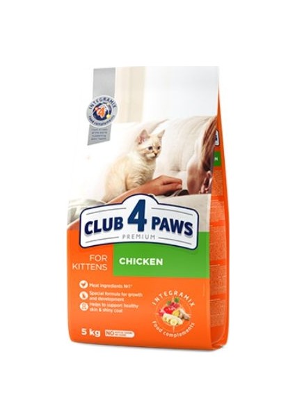 CLUB4PAWS Pre. Tavuklu Yavru Kedi Maması 5kg