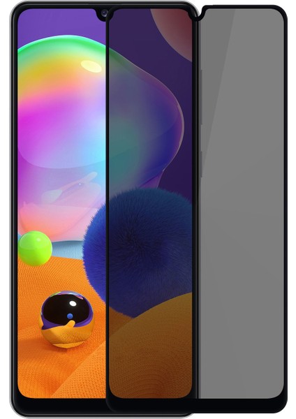 Samsung Galaxy M31 Gizlilik Korumalı Cam Ekran Koruyucu