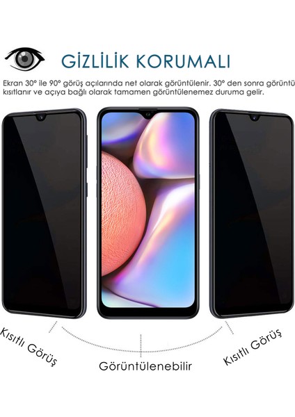 Samsung Galaxy A01 Gizlilik Korumalı Cam Ekran Koruyucu fiyatları