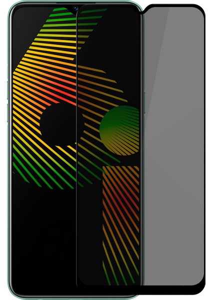 Realme 6i Gizlilik Korumalı Cam Ekran Koruyucu