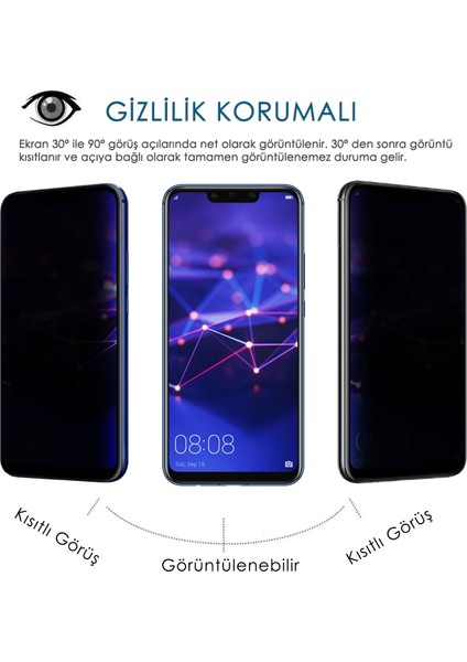 Huawei Mate 20 Lite Gizlilik Korumalı Cam Ekran Koruyucu fiyatları