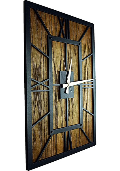 KAYRA TASARIM AHŞAP DUVAR SAATİ MASİF DİK 90cm