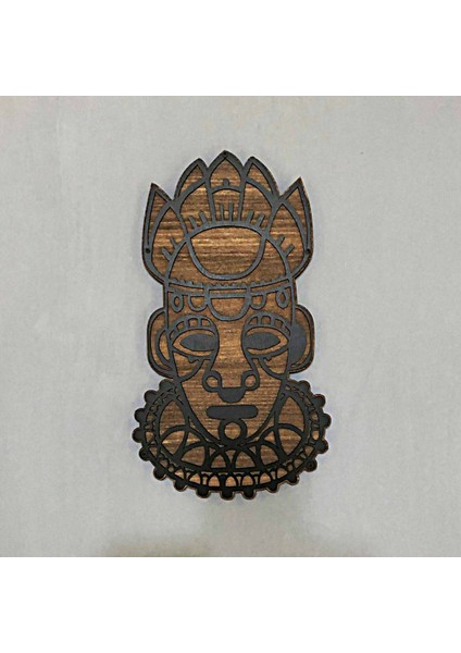 TASARIM AHŞAP MASK TABLO(50x130cm)