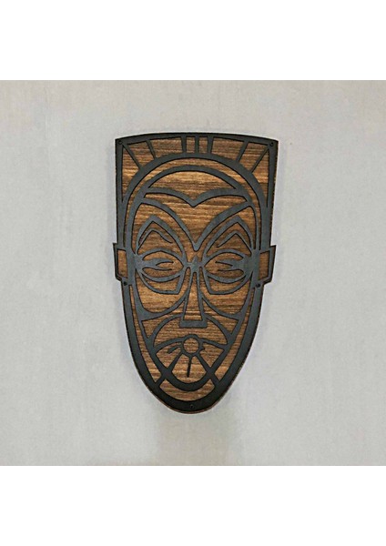 TASARIM AHŞAP MASK TABLO(50x130cm)