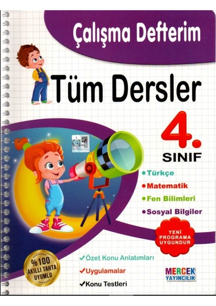 Mercek Yayıncılık 4. Sınıf Tüm Dersler Çalışma Defterim