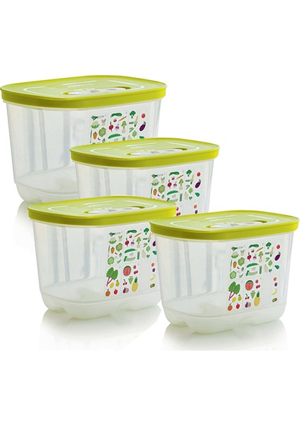 Sera Buzdolabı Saklama Kabı Dik ( 4 x 1.8 Lt )