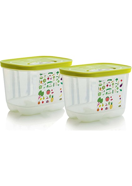 Sera Buzdolabı Saklama Kabı Dik ( 2 x 1.8 Lt )