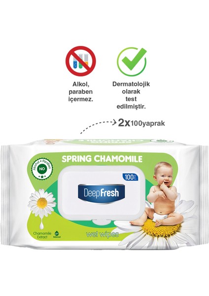 Deep Fresh Baby Erkek Ekonomik Paket (Cute Boy Şampuan 500 ml & Papatya Islak Mendil 200 Yaprak & Kulak Temizleme Çubuğu 60 Adet)