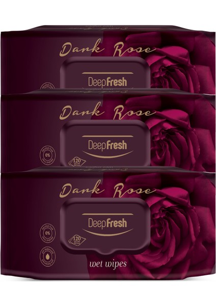 Deep Fresh Oriental Islak Mendil Darkrose 3 x 120 Yaprak