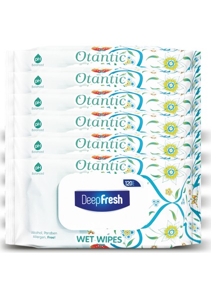 Deep Fresh Otantik Islak Mendil Çini 6 x 120 Yaprak