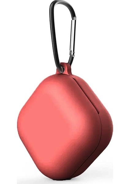 Samsung Galaxy Buds Live Kılıf Smooth Matte Tpu Çengelli Pembe