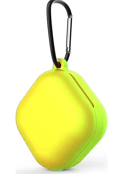 Samsung Galaxy Buds Live Kılıf Smooth Matte Tpu Çengelli Sarı