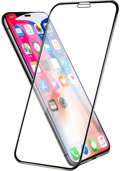 Apple iPhone 12 Tam Kapatan Kavisli Cam Siyah