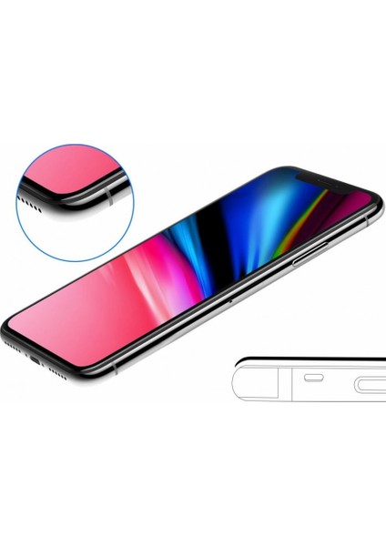 Apple iPhone 12 Tam Kapatan Kavisli Cam Siyah