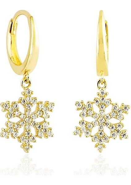 Kartanesi Altın Sallantılı Küpe 14K Gold