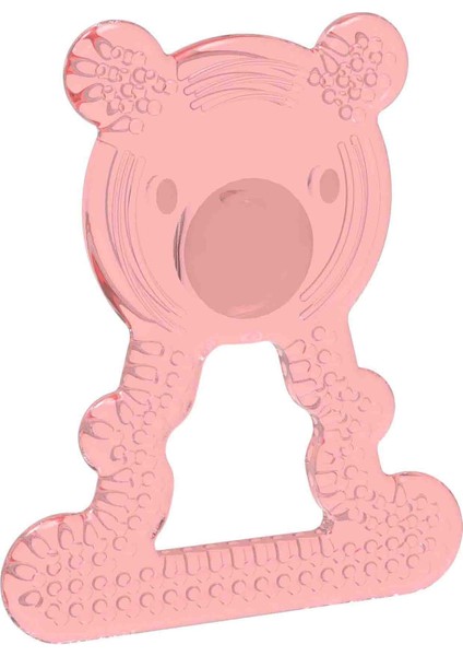 Silikon Diş Kaşıyıcı Ayı Pembe