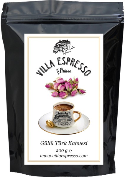 Gül Aromalı Türk Kahvesi Öğütülmüş Güllü Kahve 200 gr