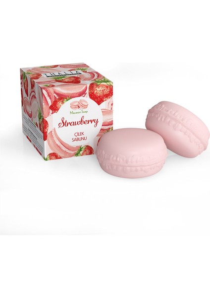 Çilek Macaron Sabunu 100 gr