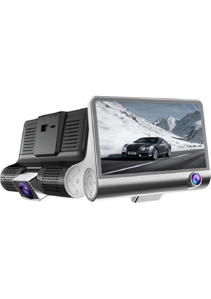 4" Araba Üç Yön Geri Vites HD Sürüş Kaydedici Kamera (Yurt Dışından) fiyatları