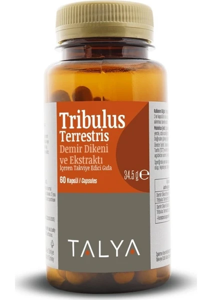 Tribulus Terrestris Demir Dikeni Extract 450 Mg 60 Kapsül