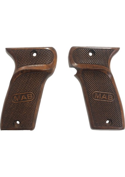 Mab Model D 7.65MM Mab Yazılı Lazer Kesim Ahşap Kabze Mod2