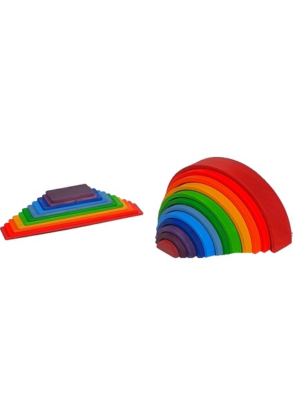 Kırt Kırt Ahşap Waldorf Gökkuşağı Kartları Seti fiyatları