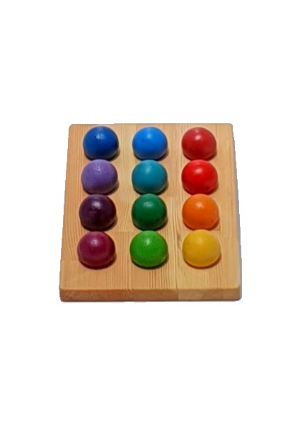 Waldorf Ahşap Top Tabla Seti 12'li