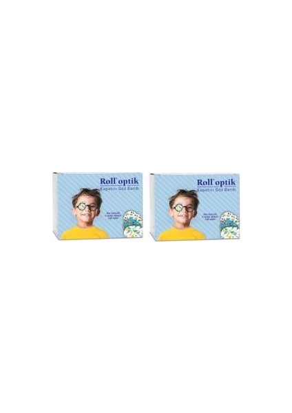 Optik Erkek Çocuk Kapama Bandı 100 Adet 2li Paket