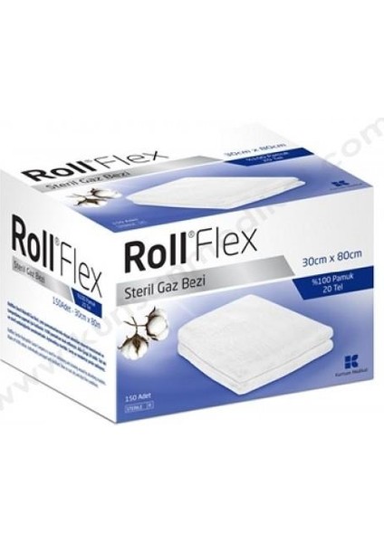 Flex 30cmx80cm Steril Gaz Bezi Spanç 10 adet