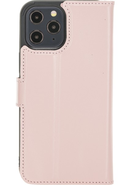 Mw Deri Telefon Kılıfı iPhone 12 Pro Max Nu2 Pembe Rfıd