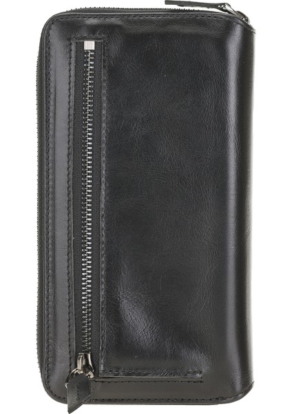 Mw Pouch Deri Telefon Kılıfı iPhone 12/12 Pro Rst1 Siyah Rfıd fırsatları