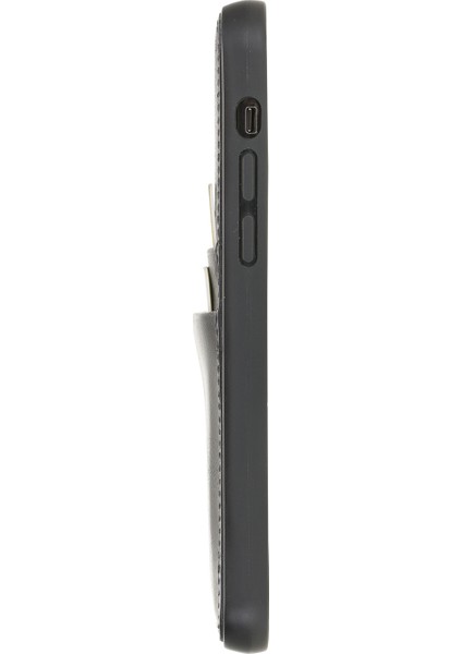 Fxc-Cc Deri Telefon Kılıfı iPhone 12 Pro Max TN18EF Gri