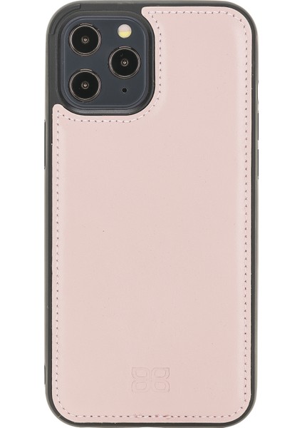 Fxc Deri Telefon Kılıfı iPhone 12 Pro Max Nu2 Pembe