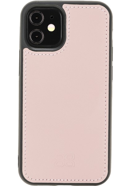 Mw Deri Telefon Kılıfı iPhone 12 Mini Nu2 Pembe Rfıd