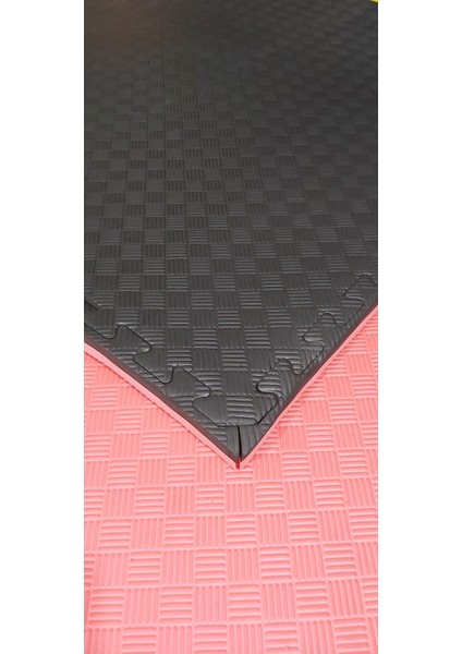 Kıvrak 100X100 cm 26 mm Tatami Minderi Kırmızı-Siyah