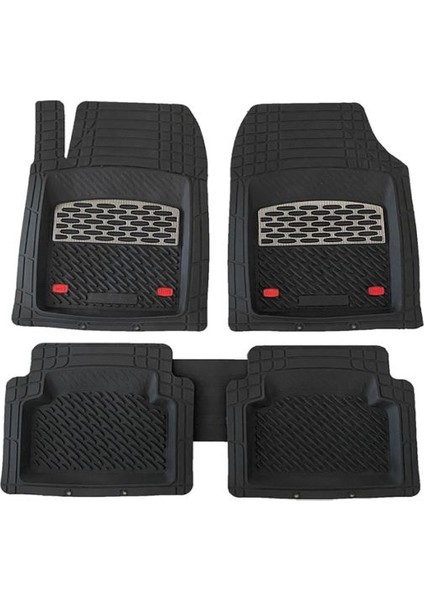 Peugeot Rifter Skaypack Paket Uyumlu Universal Derin Havuzlu Paspas Krom Karbon
