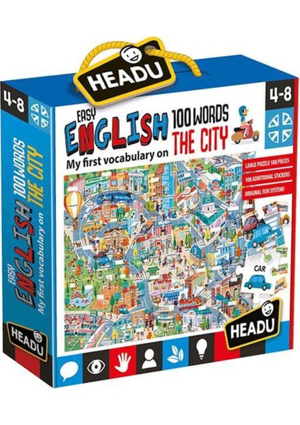 HEADU EASY ENGLISH 100 WORDS CITY (4-8 YAŞ)