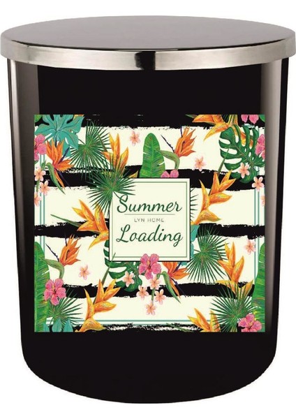 Siyah Bardak Mum Bahar Serisi