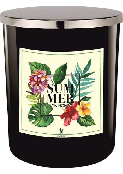 Siyah Bardak Mum Bahar Serisi