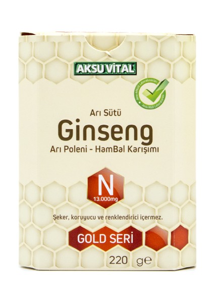 Aksu Vital Ginsengli Arı Sütü Bal Polen 220 gr