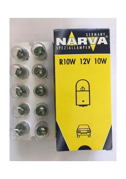 12V 10W Sinyal/stop Ampulu 10 Lu Paket