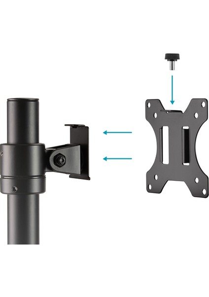 17"-32" Sütun Tipi Tekli Monitör Tutucu