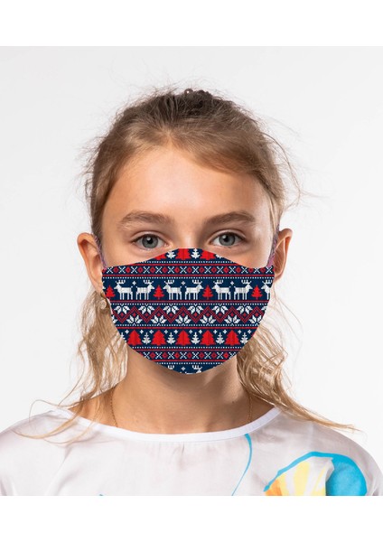 Duo Çocuk Yıkanabilir Kumaş Maske