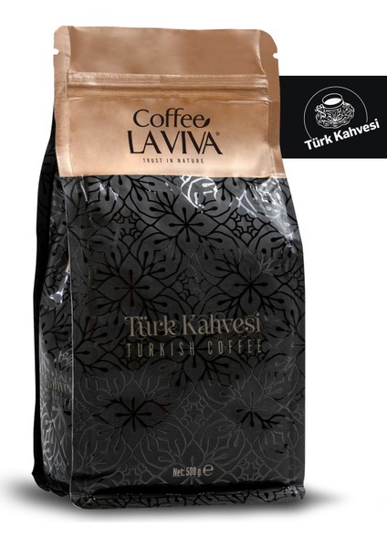 Öğütülmüş Türk Kahvesi 500 Gr Kilitli Paket
