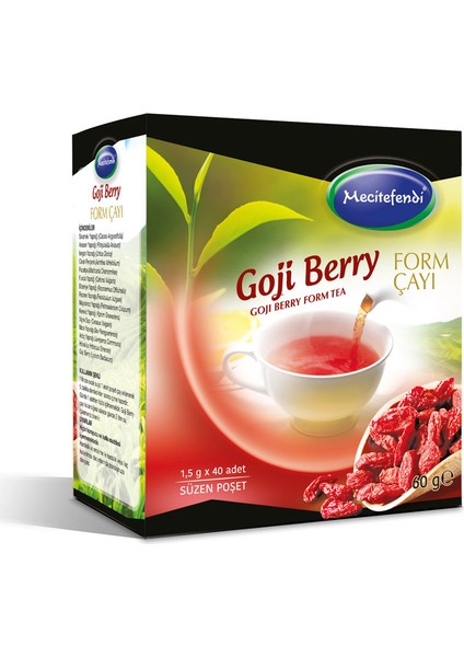 Goji Berry Form Çayı Süzen Poşet 40'lı