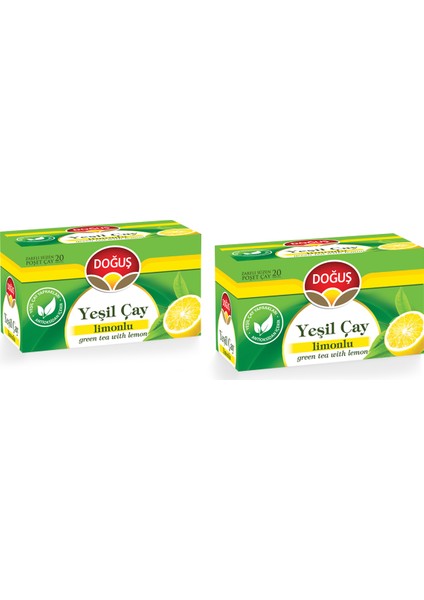 Yeşil Çay Limonlu 20'li x 2
