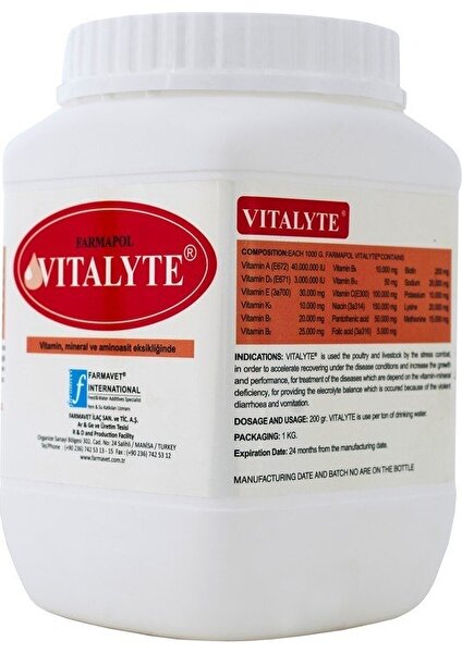 Farmapol Vitalyte  Kanatlılar Için Vitamin Desteği